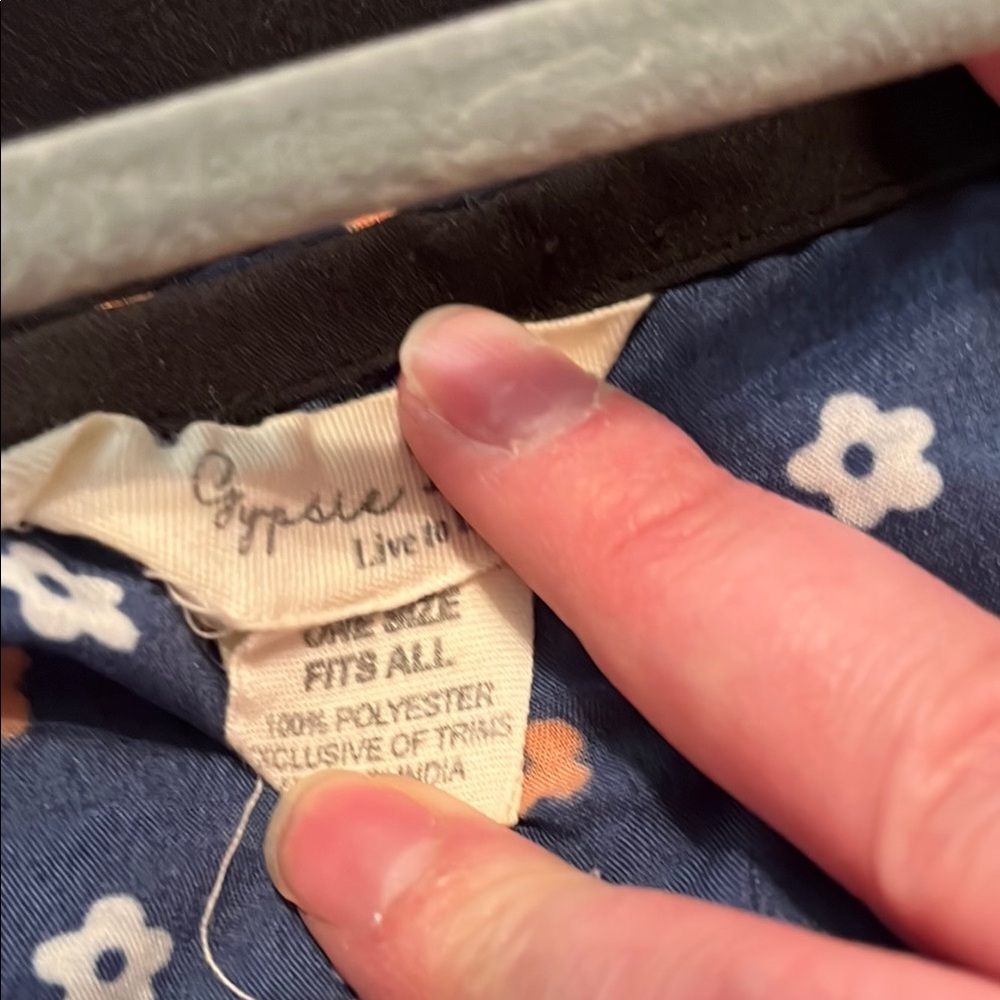 Navy and Orange Women's Cover up - Picture 2 of 2